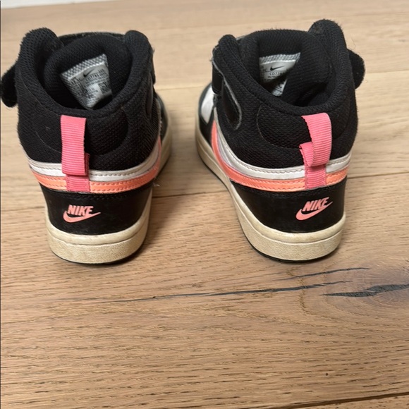 Nike Black and Pink High-Top Sneakers - Picture 4 of 5